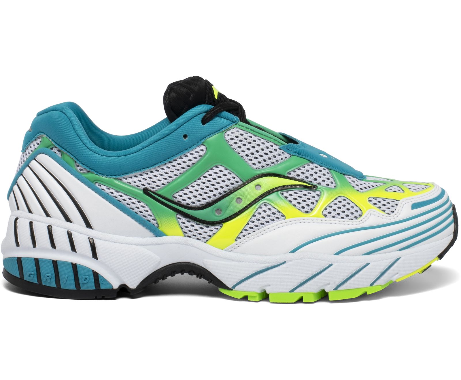 Women\'s Saucony Grid Web Originals White / Yellow / Turquoise | Singapore 004RVDW